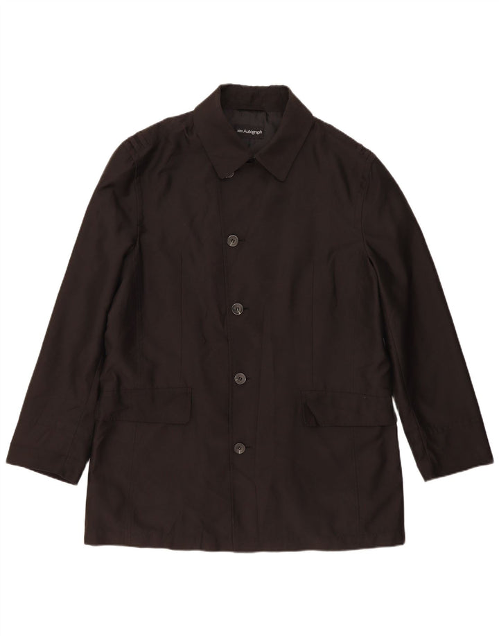 Marks & Spencer Herren Autograph Utility-Jacke in normaler Passform, UK 40, Größe L, Schwarz