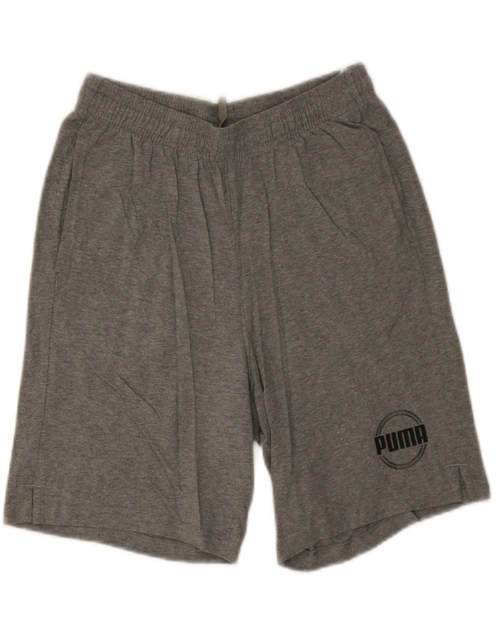 Puma Jungen Sportshorts 15–16 Jahre, graue Baumwolle