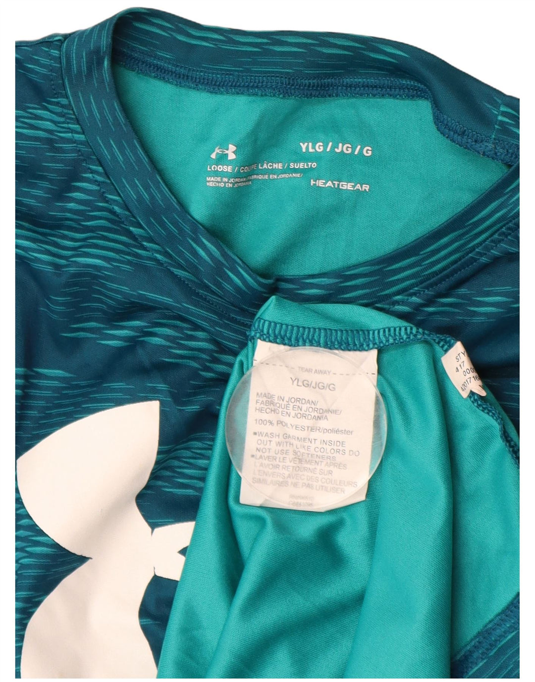 UNDER ARMOUR Heat Gear Grafik-T-Shirt für Jungen, 11–12 Jahre, Größe L, Blau