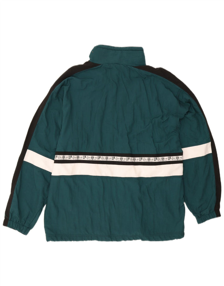Crane Herren-Windbreaker-Jacke, EU 48/50, mittelgrün, Farbblock-Sport
