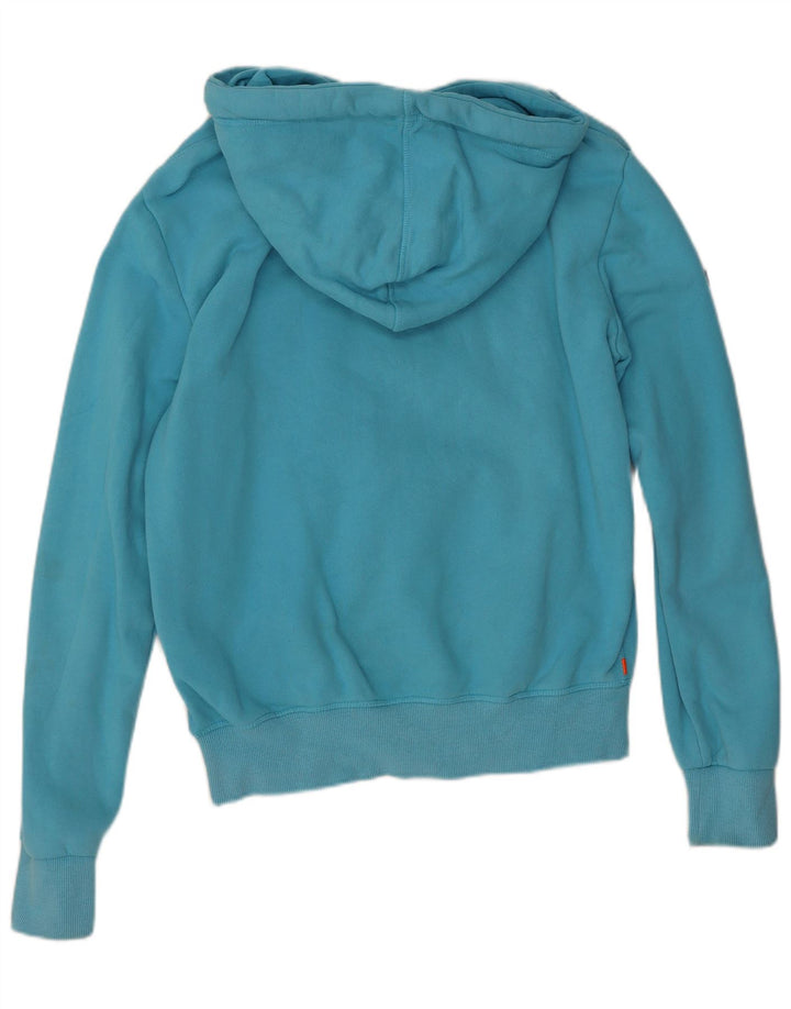 Superdry Herren Grafik-Kapuzenpullover aus mittelblauer Baumwolle