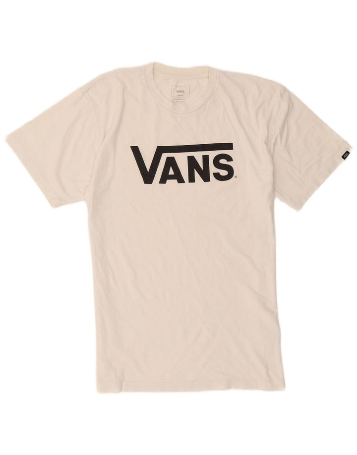 Vans Herren-T-Shirt mit klassischer Passform und Grafik, mittelweiße Baumwolle
