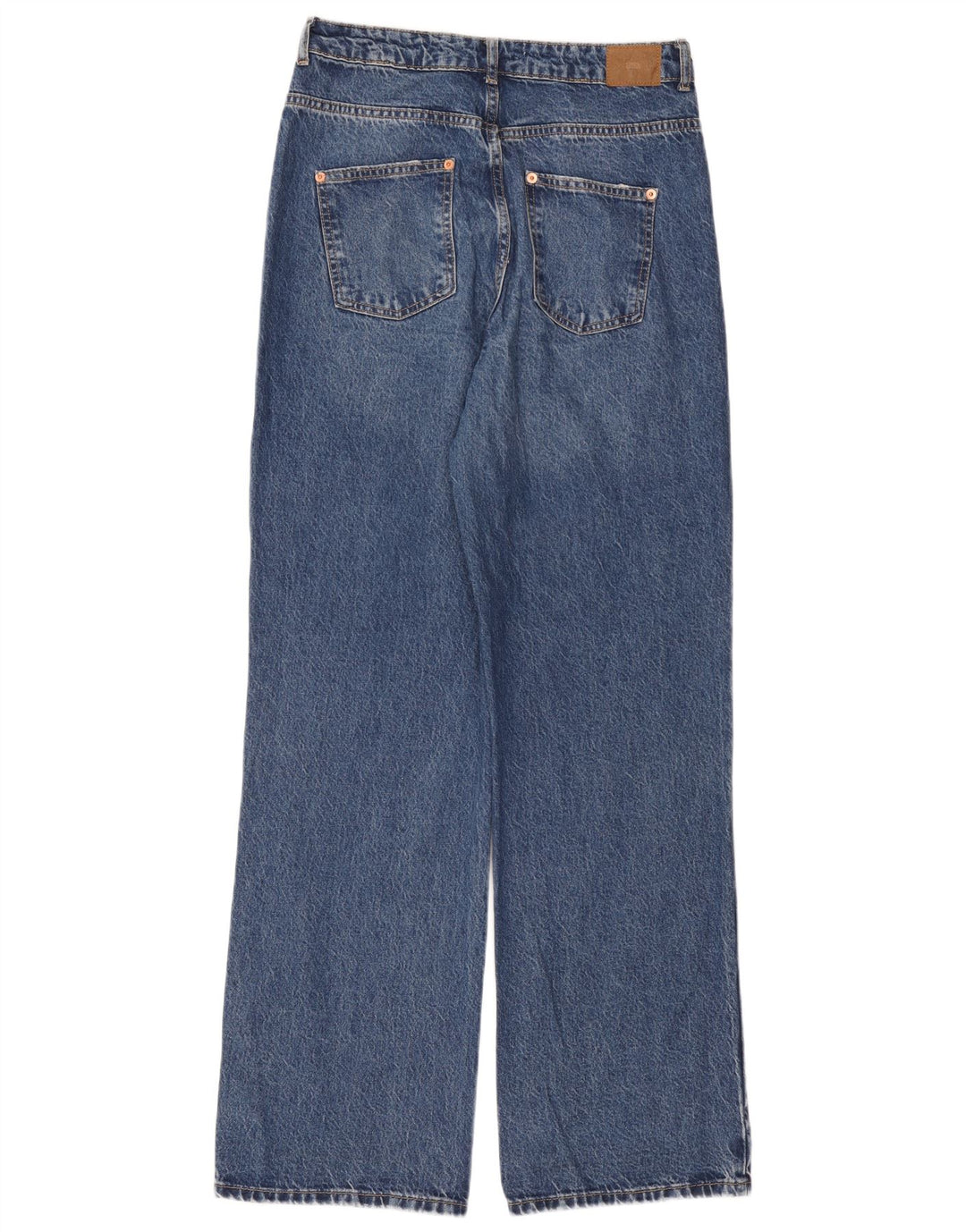 Zara Damen Straight Jeans EU 40 Medium W30 L33 Blaue Baumwolle