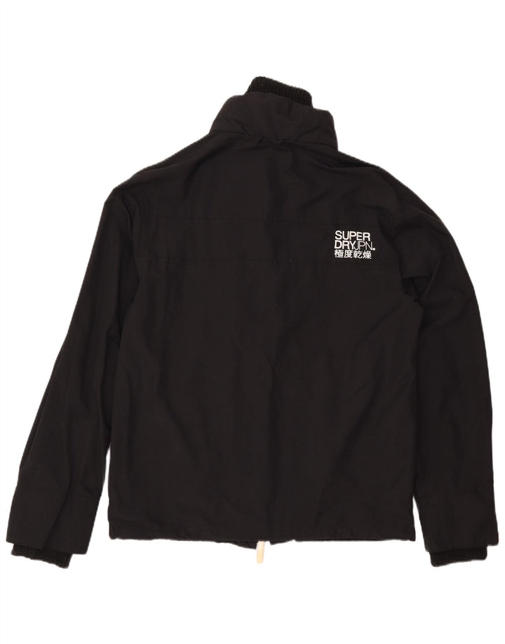 Superdry Damen The Windcheater Windjacke UK 18 XL Schwarz Nylon