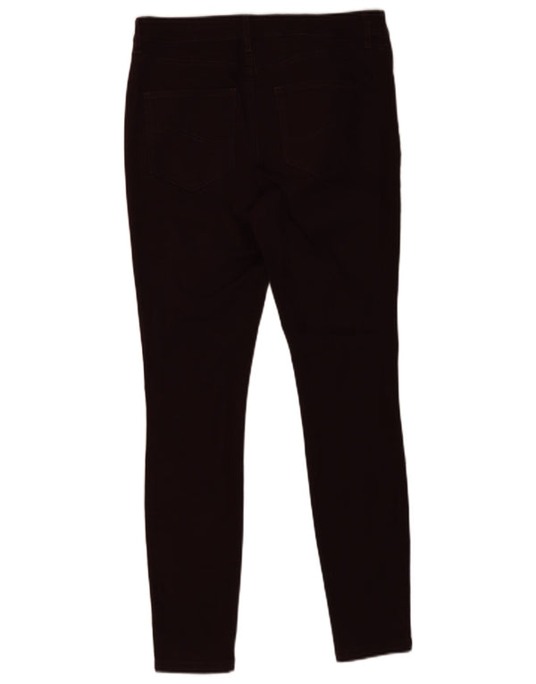 Fat Face Damen Skinny Jeans UK 10 Small W28 L28 Burgund Baumwolle