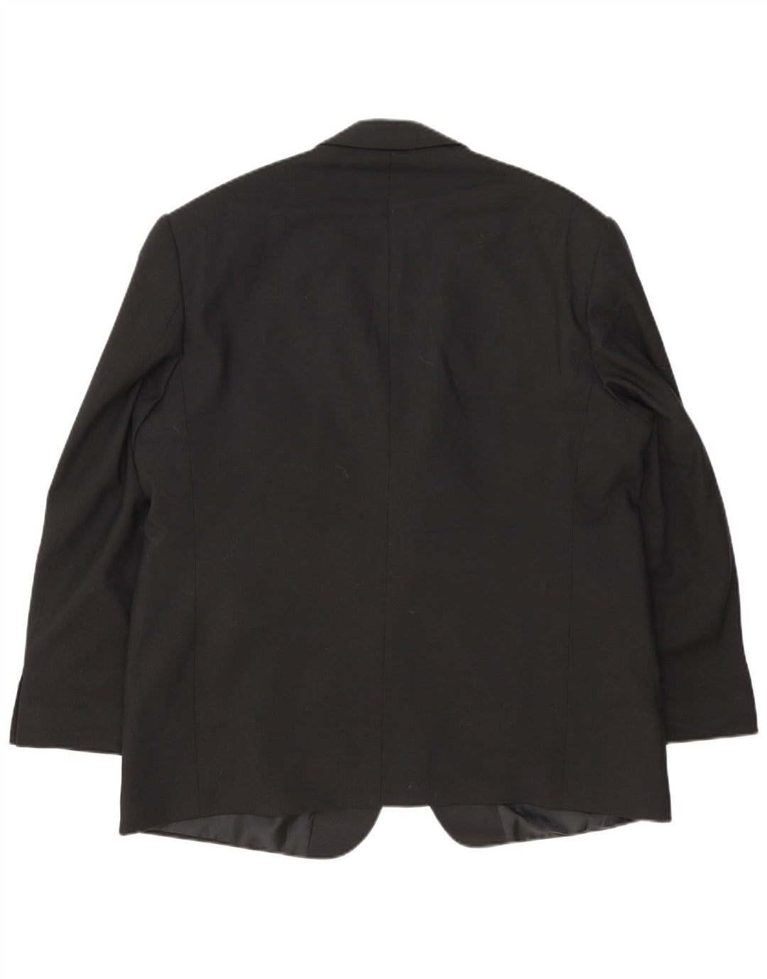 Marks & Spencer Herren-Blazer mit 2 Knöpfen, UK 46, XL, schwarze Wolle
