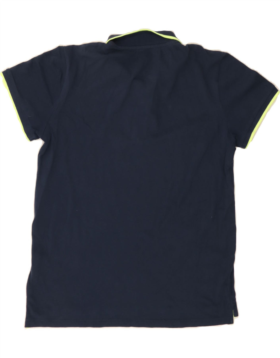GAUDI Mens Polo Shirt Medium Navy Blue Cotton Vintage Gaudi and Second-Hand Gaudi from Messina Hembry 