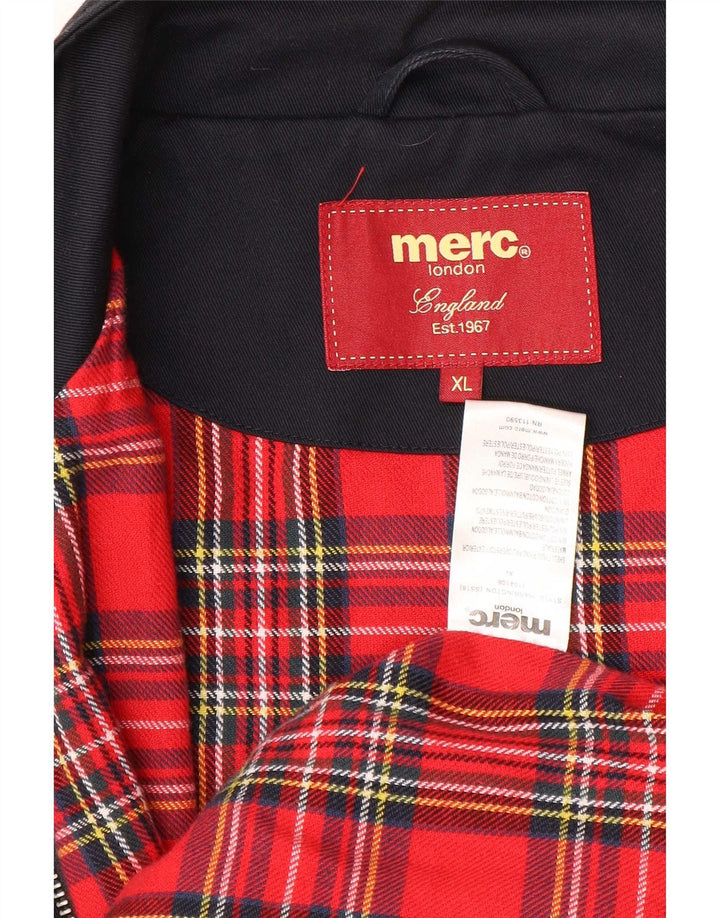 Merc Herren Bomberjacke UK 42 XL Marineblau Baumwolle