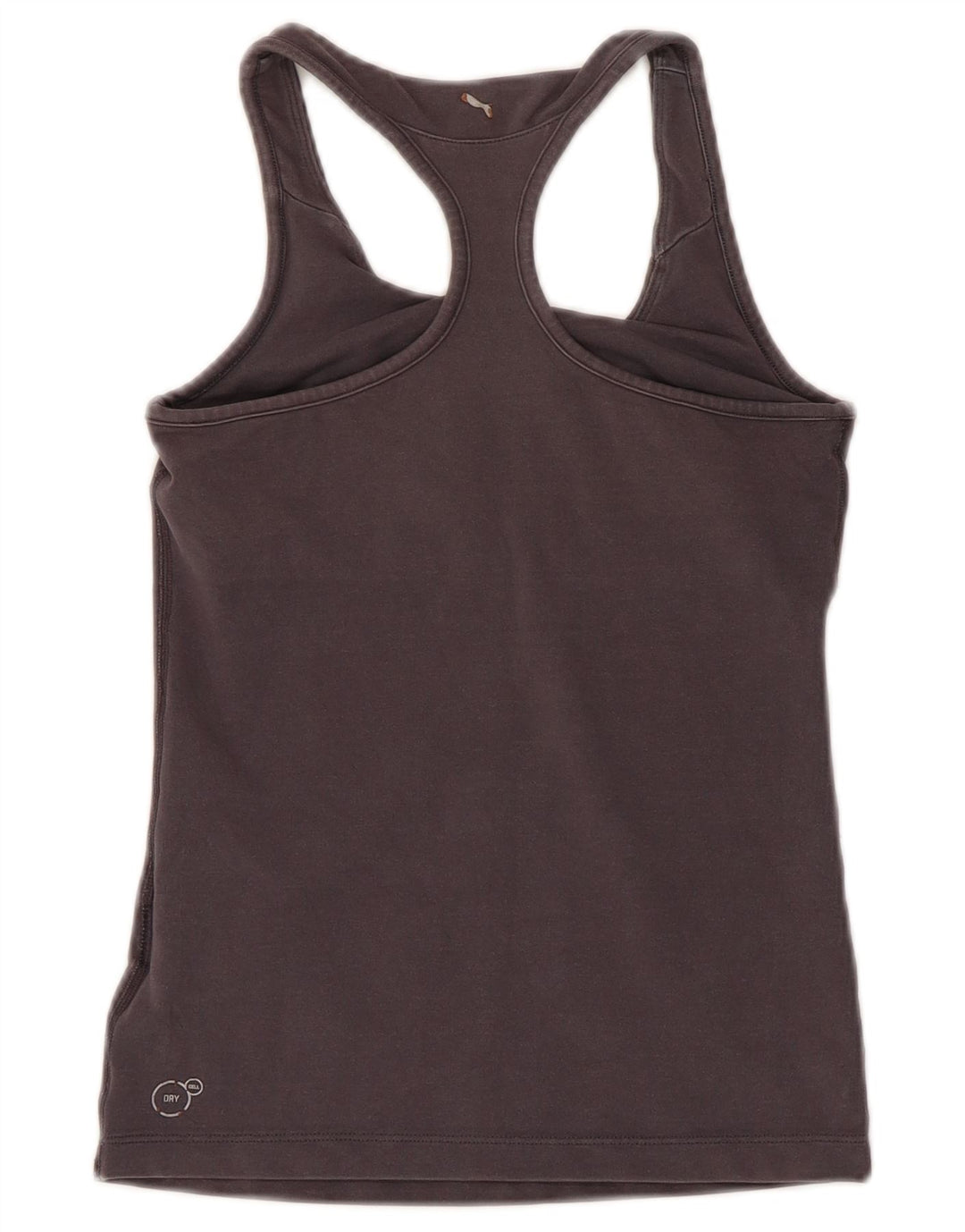 Puma Damen Graphic Vest Top UK 4 XS Graue Baumwolle