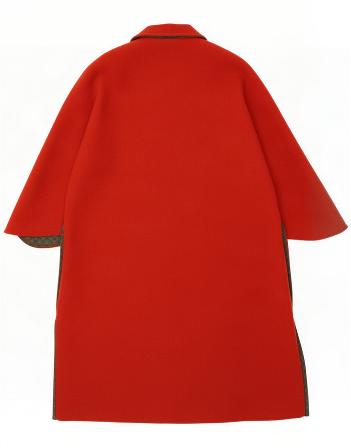 Vintage Womens Batwing Overcoat UK 16 Large Red