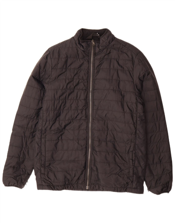Marks & SPENCER Wattierte Herrenjacke UK 38 Mittelschwarzes Polyamid