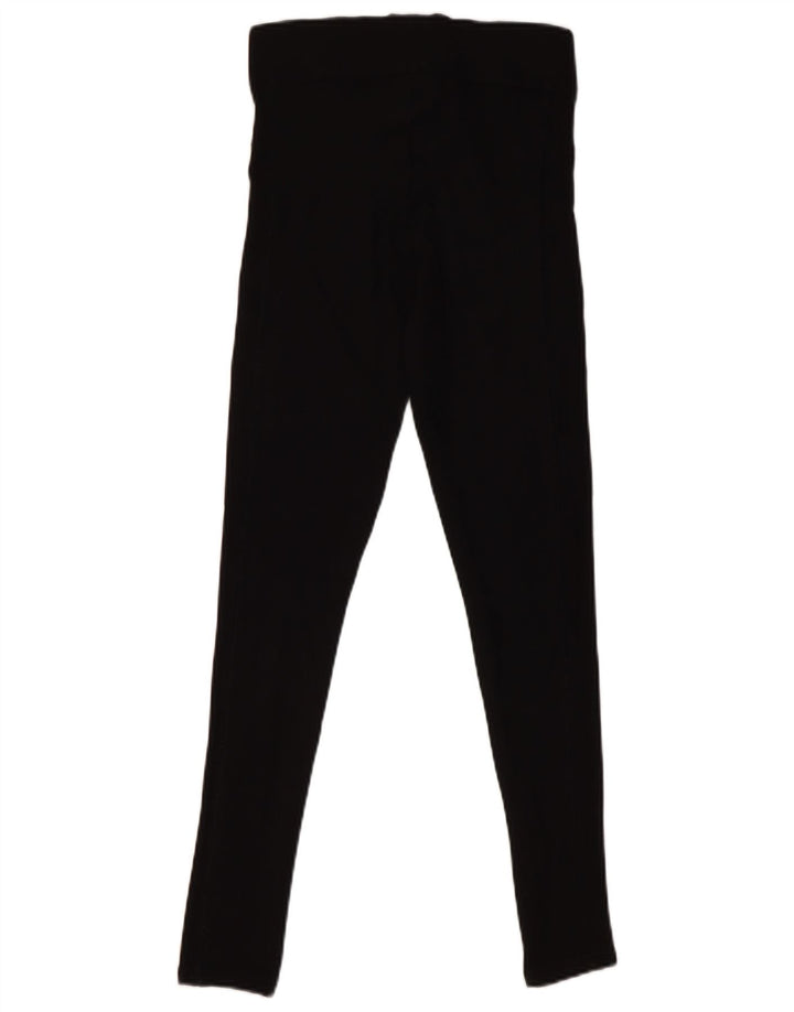 Topshop Damen Leggings UK 8 Small Schwarze Viskose