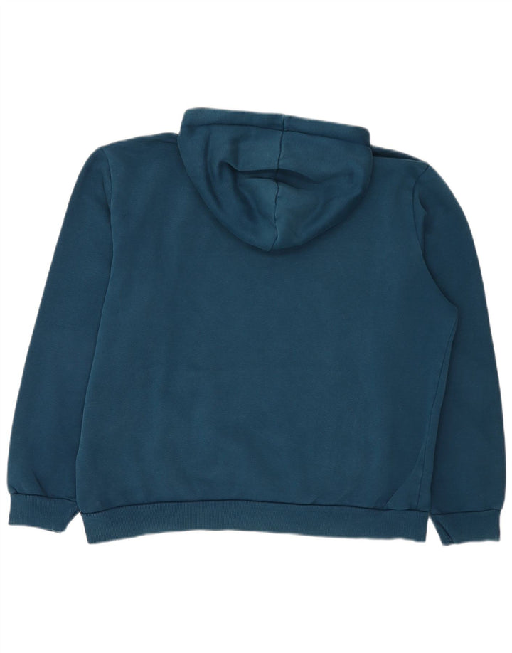 Puma Herren-Kapuzenpullover mit Grafik, groß, aus blauer Baumwolle