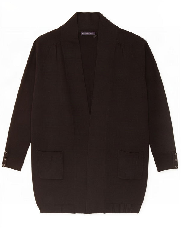 Marks & Spencer Offener Damen-Cardigan-Pullover UK 14 Mittelschwarzes Acryl