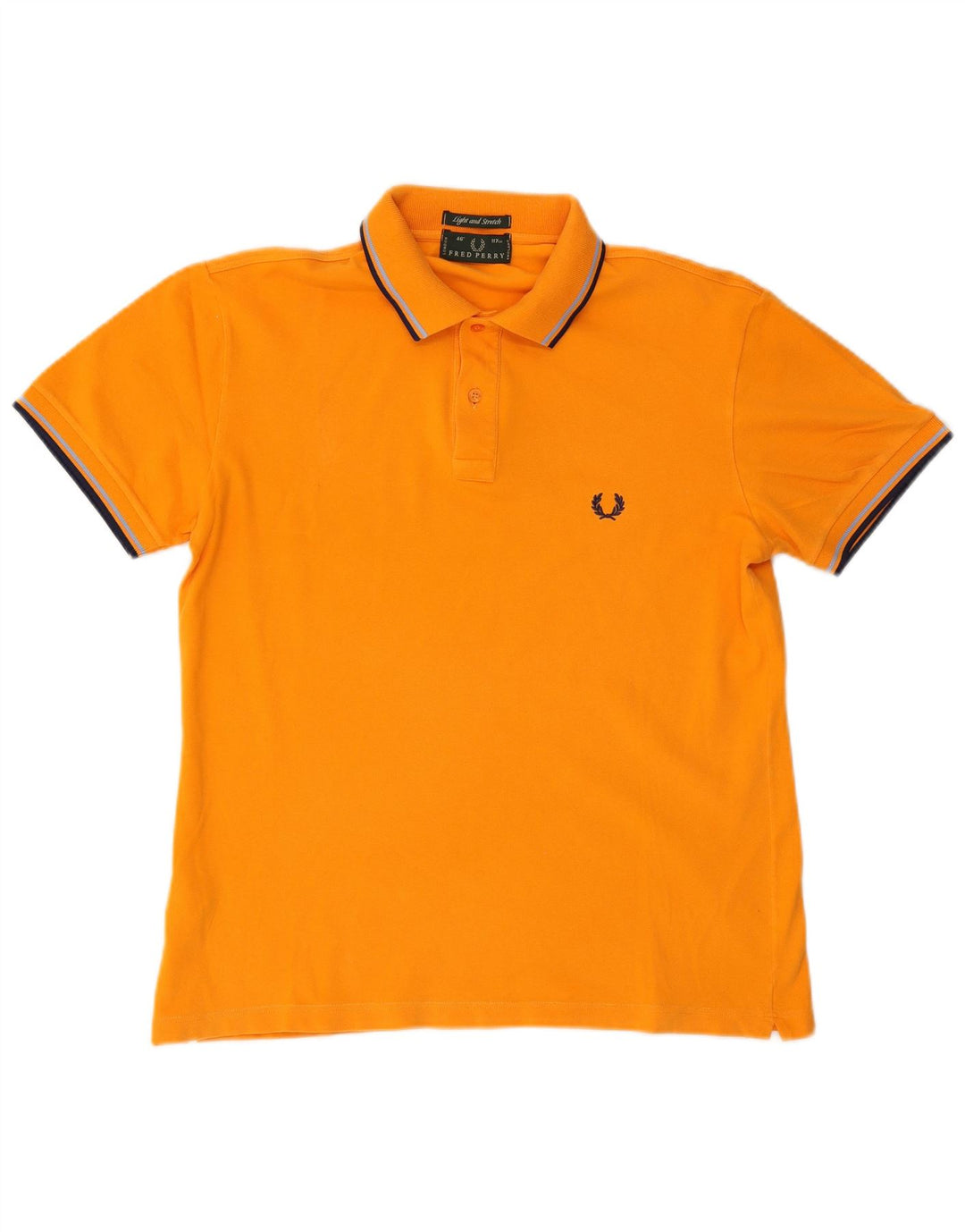 Fred Perry Herren-Poloshirt aus leichter und dehnbarer Baumwolle, groß, Orange