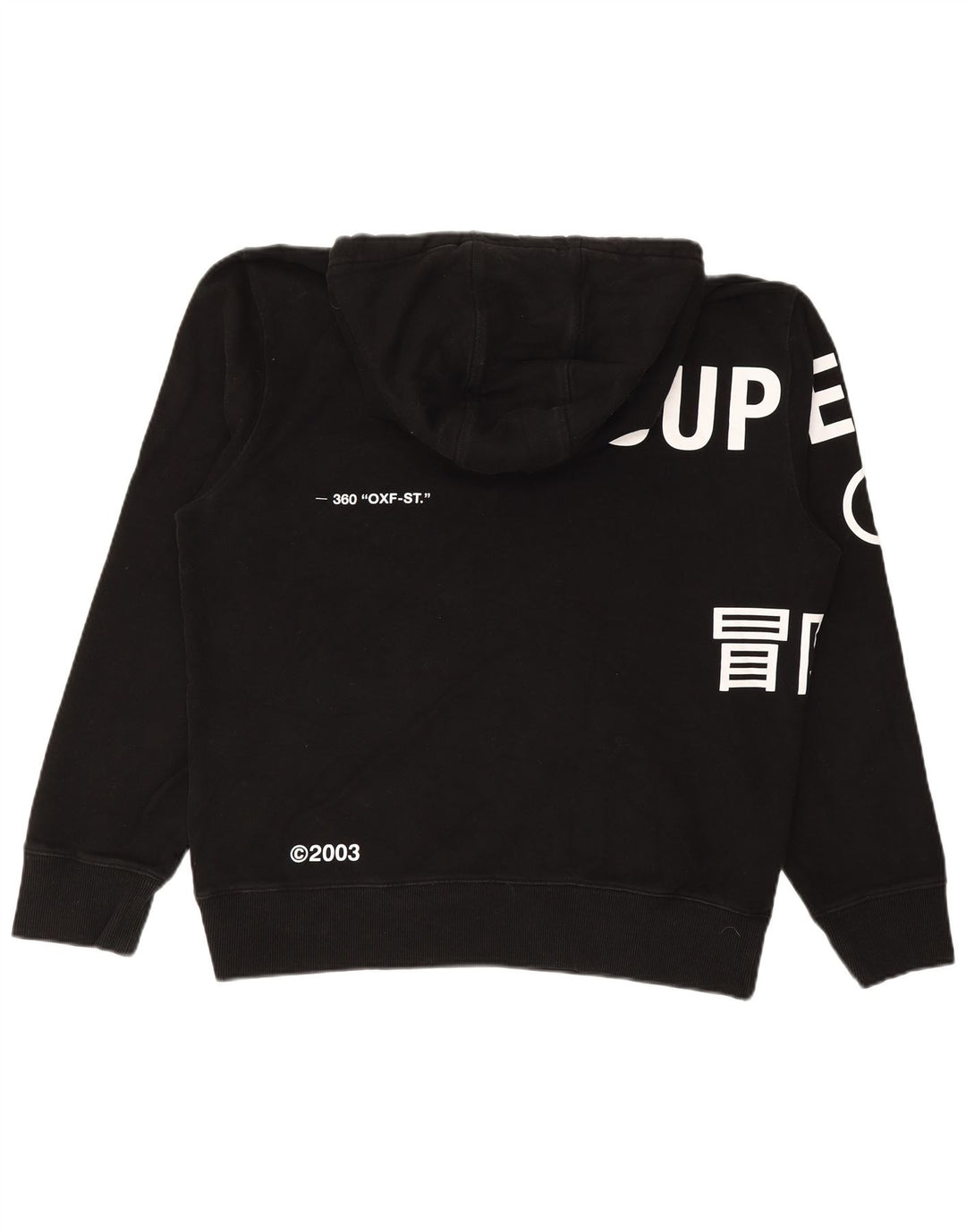 SUPERDRY Herren Graphic Hoodie Pullover XL Schwarz Baumwolle