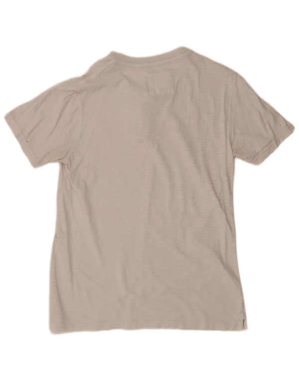 Fat Face Herren-T-Shirt-Oberteil, mittelweiß gefleckt