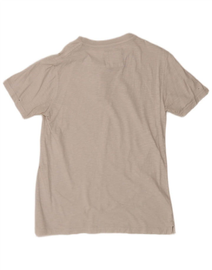 Fat Face Herren-T-Shirt-Oberteil, mittelweiß gefleckt