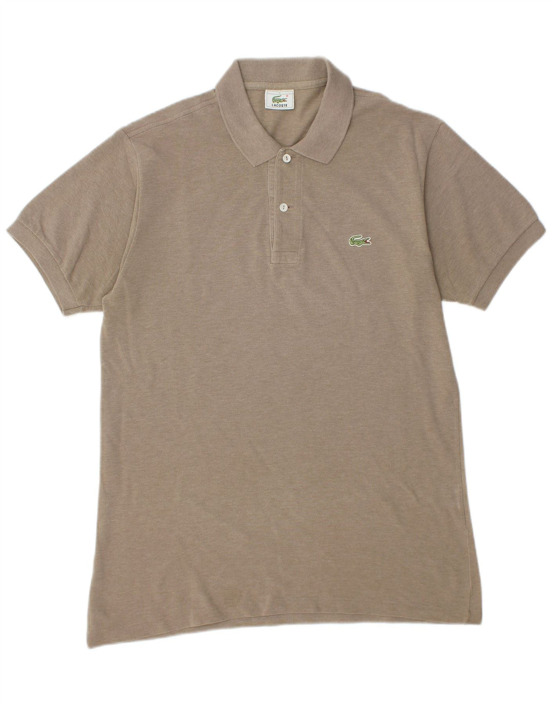 LACOSTE Mens Polo Shirt Size 4 Medium Grey Cotton