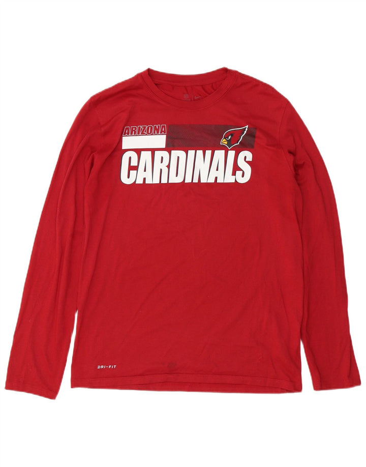 Nike Herren-Oberteil mit Grafik „Arizona Cardinals“, langärmlig, mittelrotes Polyester