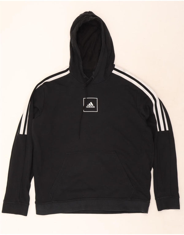Adidas Herren Kapuzenpullover XL Schwarz Baumwolle