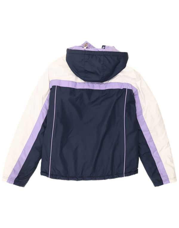 Nike Mädchen-Kapuzenjacke, gepolstert, 13–14 Jahre, XL, lila, Colourblock-Polyester