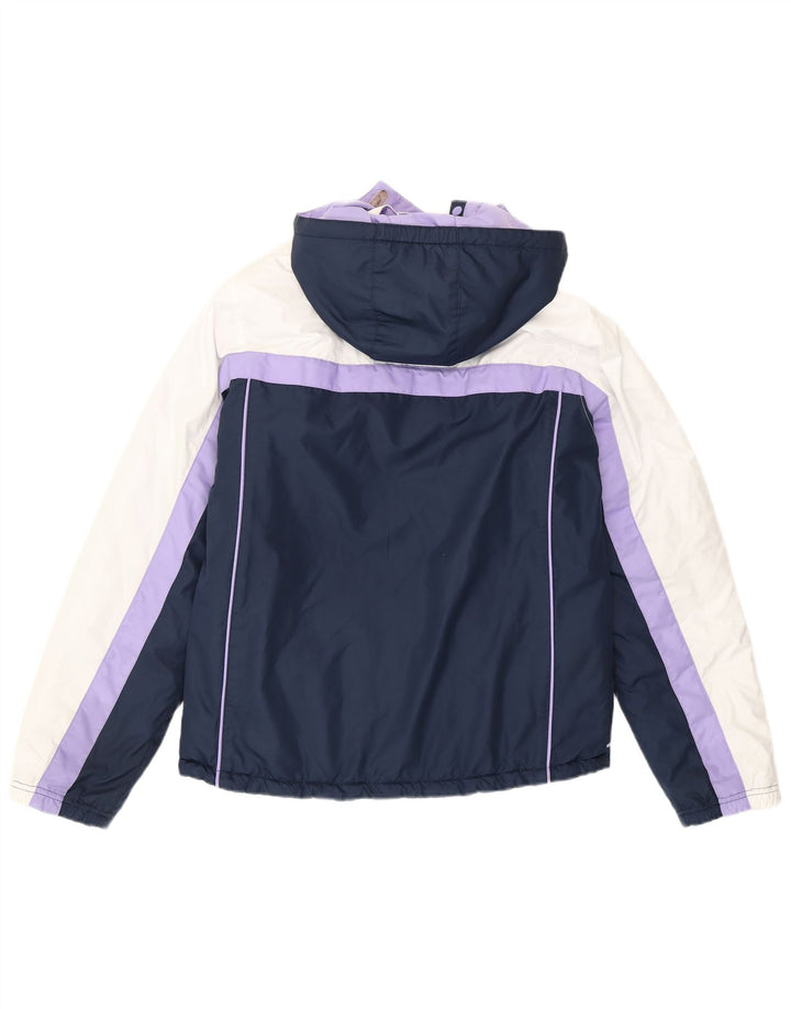 Nike Mädchen-Kapuzenjacke, gepolstert, 13–14 Jahre, XL, lila, Colourblock-Polyester