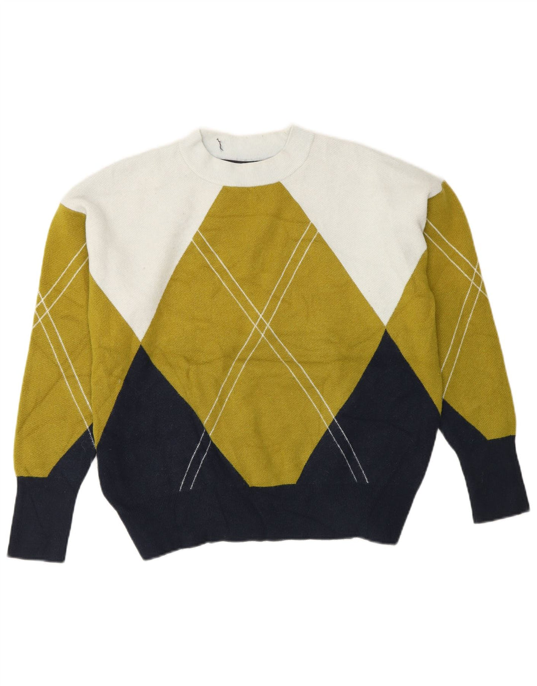 Marks & Spencer Damen-Pullover mit Rundhalsausschnitt, Gr. 14, mittelmehrfarbig