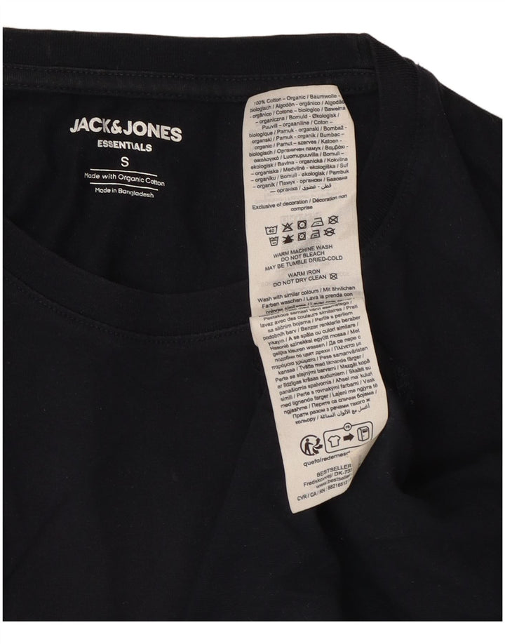 Jack & Jones Herren T-Shirt Top Small Marineblau Baumwolle