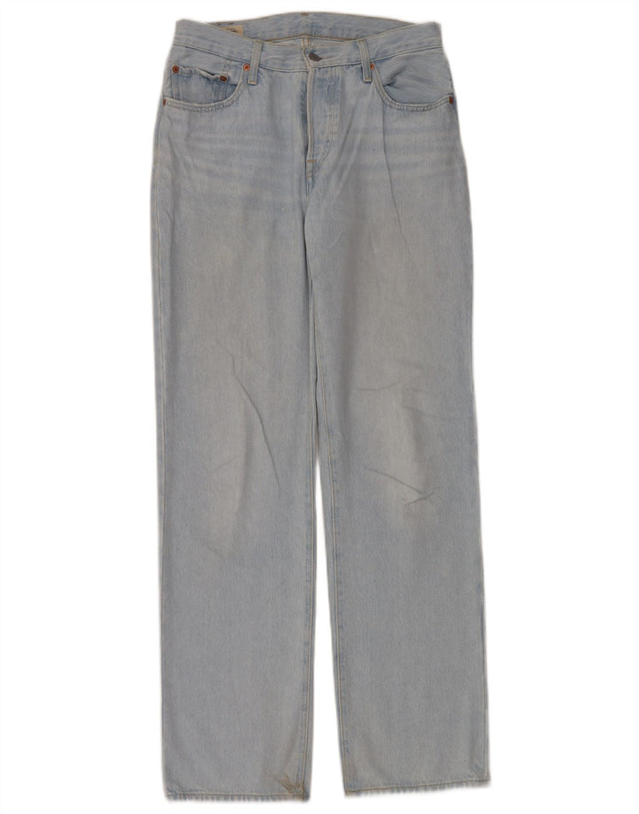LEVI'S Damen 501 Straight Jeans W26 L32 Blaue Baumwolle