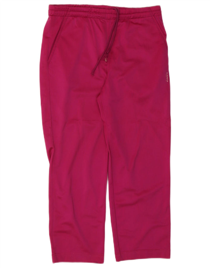 Diadora Damen Crop-Trainingshose UK 12 Mittelrosa