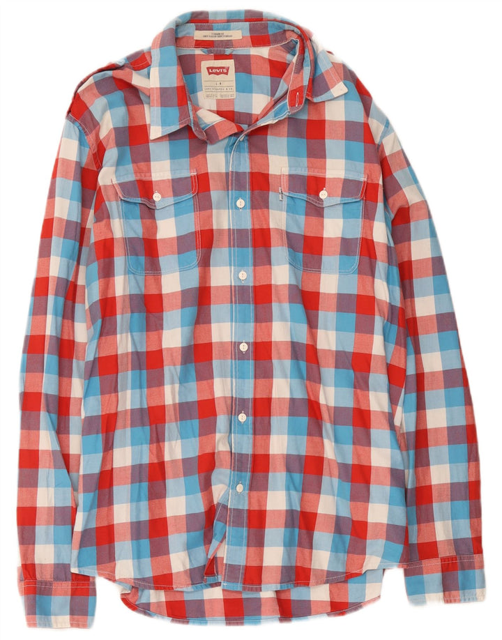 Levi's Herren-Hemd in Standard-Passform, groß, mehrfarbig, kariert, Baumwolle