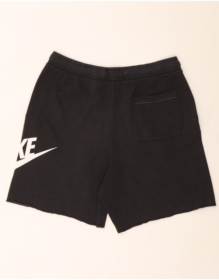 Nike Herren-Sportshorts mit Grafik, groß, aus schwarzer Baumwolle