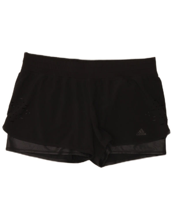 Adidas Damen Climalite Sport Shorts UK 18 XL Schwarz Polyester