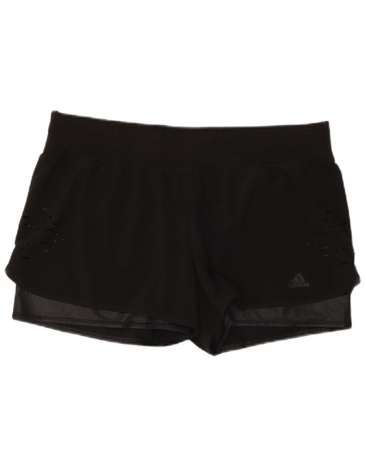 Adidas Damen Climalite Sport Shorts UK 18 XL Schwarz Polyester