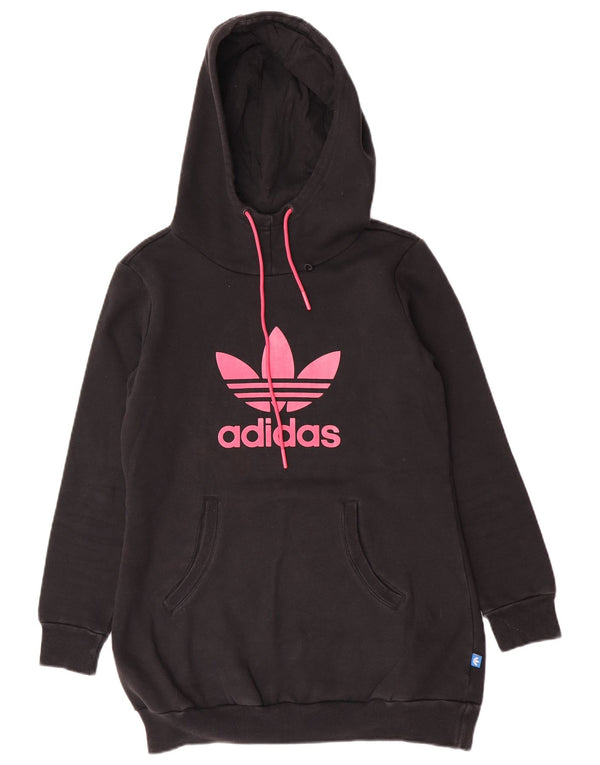 Adidas Damen Graphic Hoodie Pullover IT 46 Large Schwarz Polyester