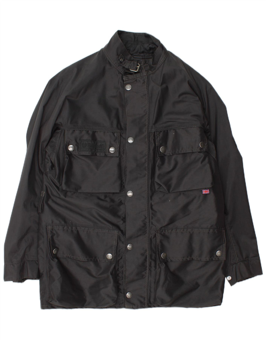 Belstaff Herren-Utility-Jacke UK 38 Mittelschwarzes Nylon