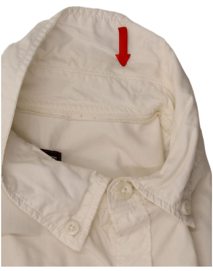 Fat Face Herrenhemd aus mittelweißer Baumwolle