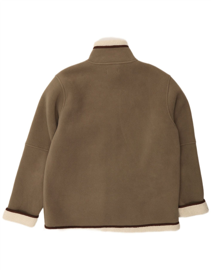 Klepper Herren-Fleecejacke IT 54 2XL Braunes Colourblock-Polyester