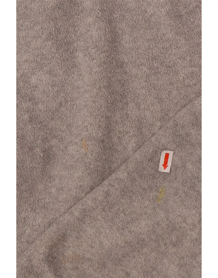 Asics Herren-Fleecepullover mit Reißverschluss am Hals, Mittelgrau