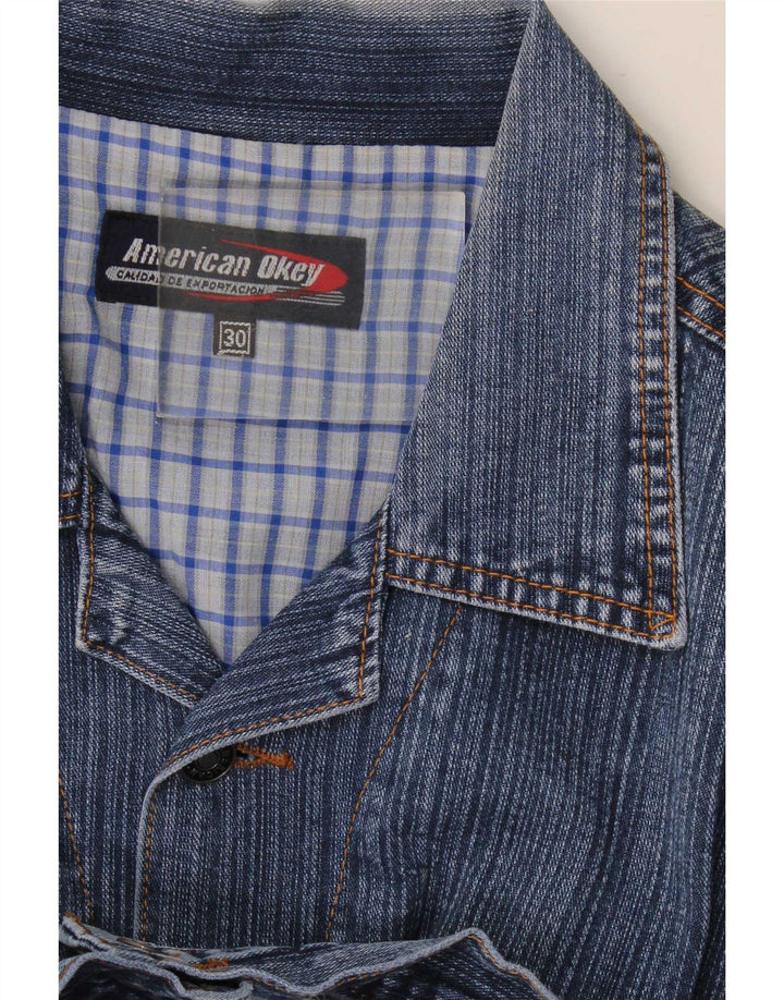 Vintage Herren Jeansjacke UK 38 Mittelblau