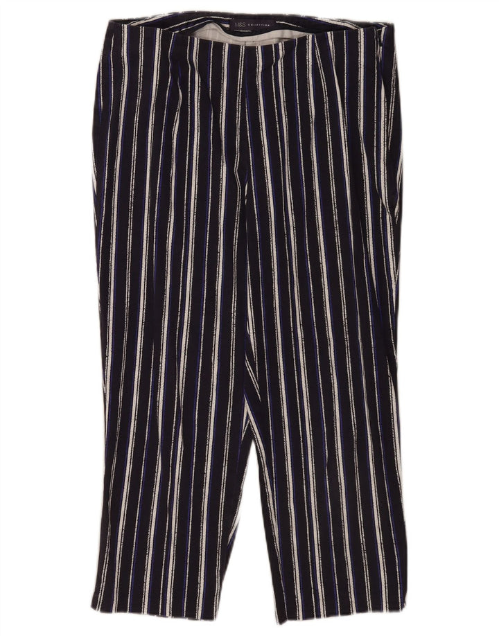 Marks & Spencer Damen Caprihose UK 12 M W30 L20 Marineblau
