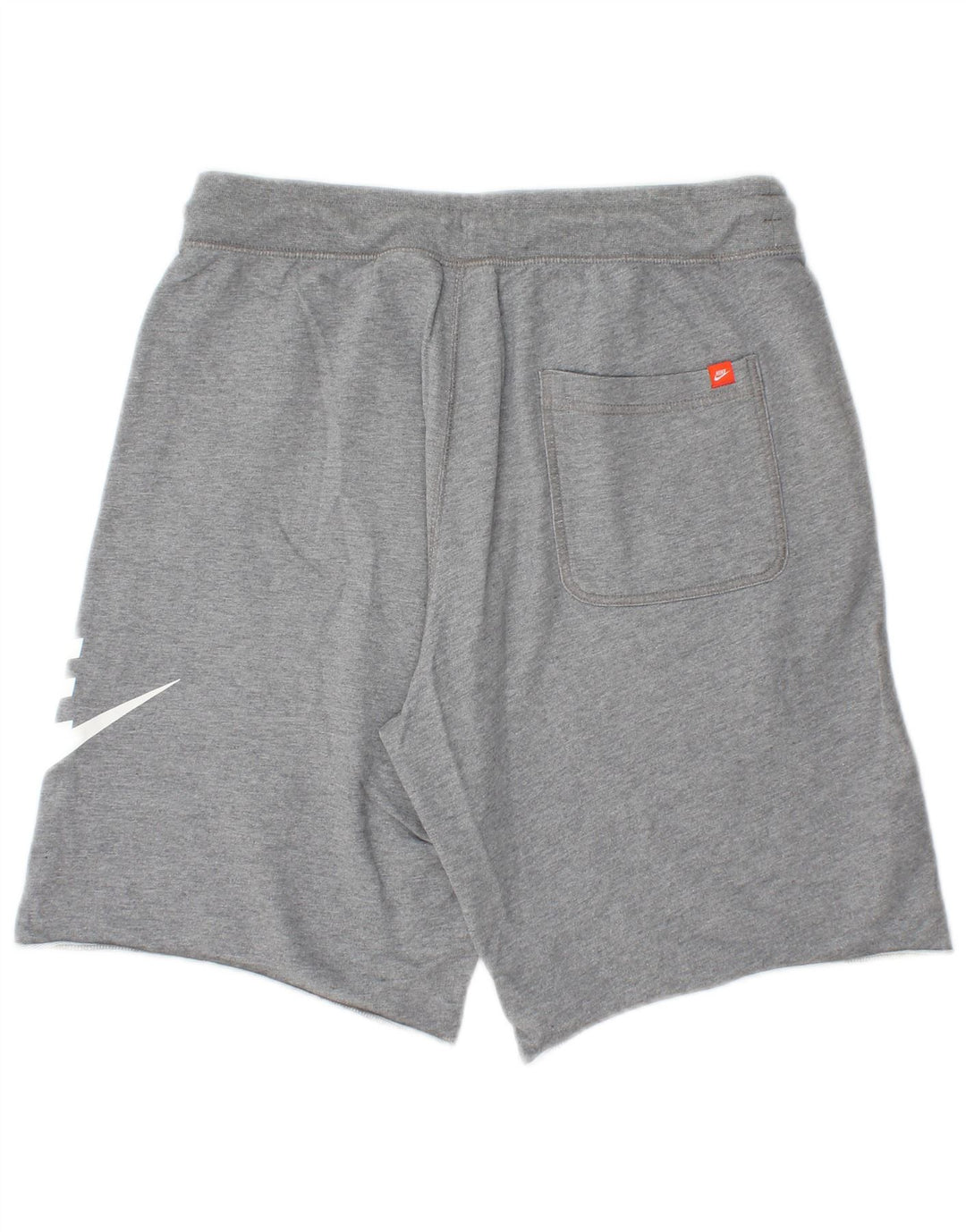 Nike Herren-Sportshorts mit Grafik, mittelgraue Baumwolle