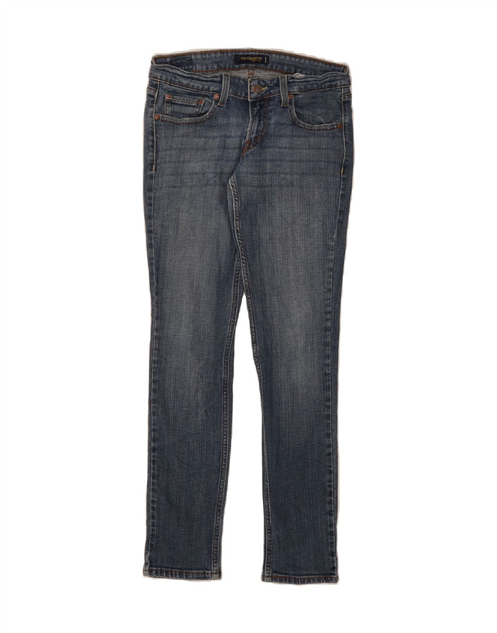 LEVI'S Womens 524 Super Low Skinny Jeans US 7 Medium W30 L31 Navy Blue Vintage Levi's and Second-Hand Levi's from Messina Hembry 
