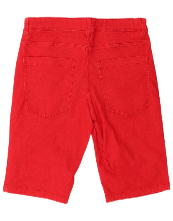 Benetton Jungen-Jeansshorts, 15–16 Jahre, W29, Rot