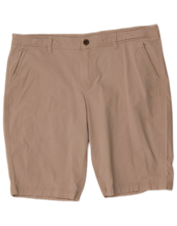 Eddie Bauer Damen Chinoshorts US 16 2XL W38 Beige Baumwolle