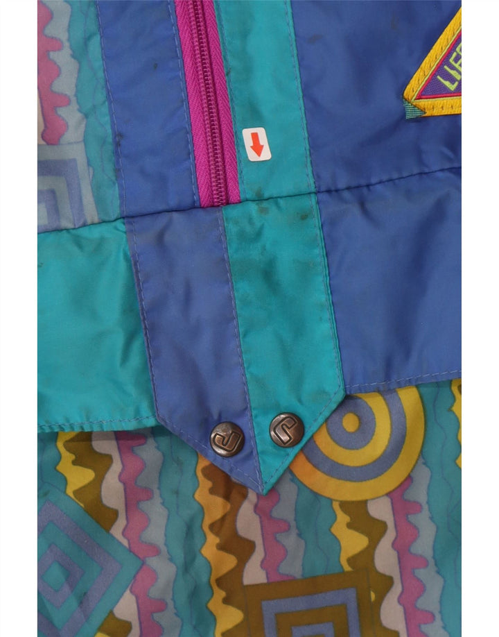 J Jeantex Herren-Regenjacke mit Kapuze, Größe 50/52, groß, mehrfarbig, geometrisch