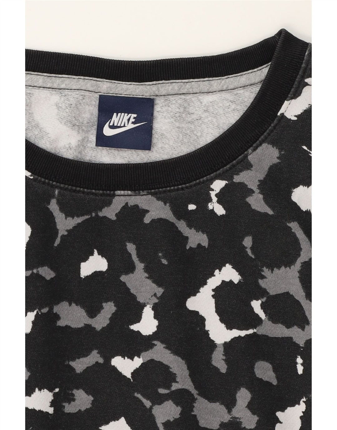 NIKE Womens Sweatshirt Jumper UK 16 Large Grey Camouflage Vintage Nike and Second-Hand Nike from Messina Hembry 