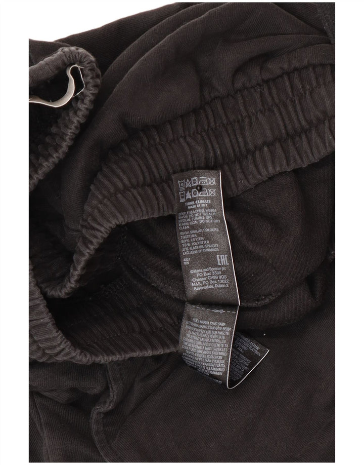 Marks & Spencer Herren-Trainingshose aus mittelschwarzer Baumwolle