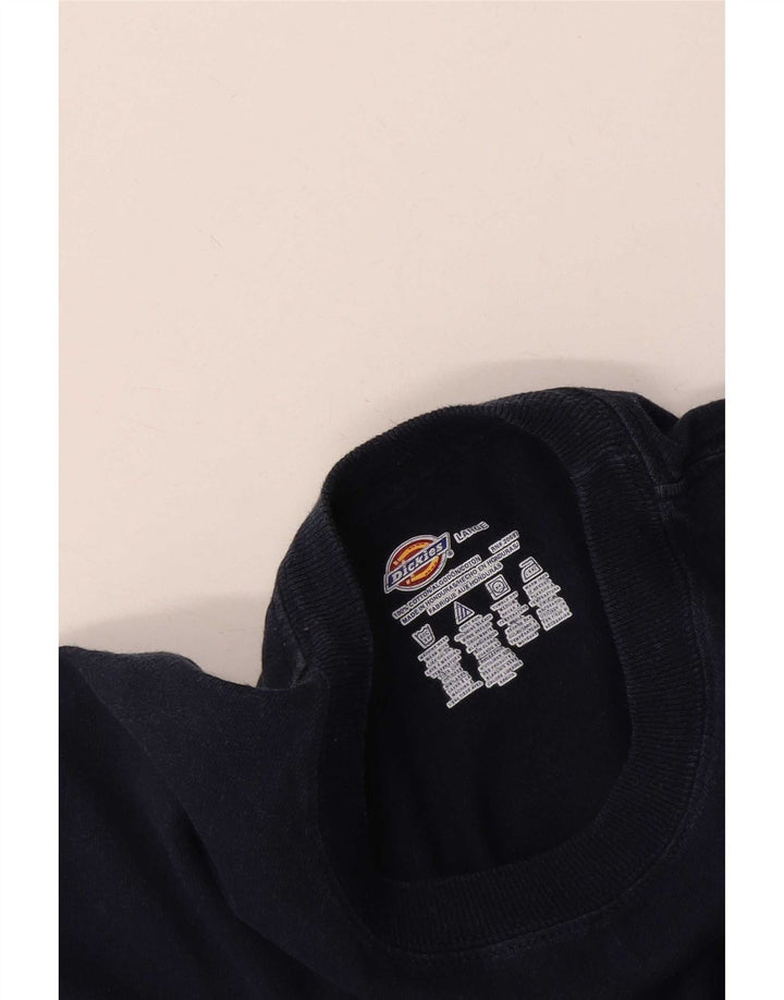 Dickies Herren-T-Shirt-Oberteil, groß, marineblau, Baumwolle
